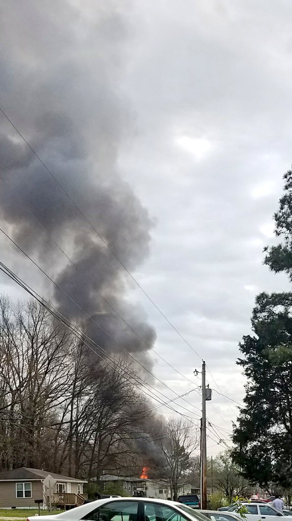 Massive blaze at furniture shop across from Walmart in South Huntsville has all emergency personnel on deck blaze looks to be completely demolishing the shop.