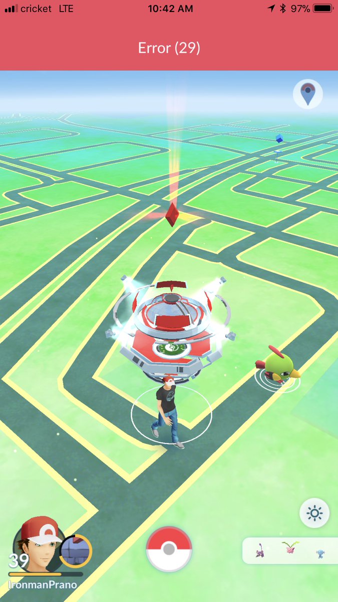 MikeGOplay's tweet image. #Error29 @NianticHelp is killing me! I took the whole gym and on the last Pokémon... ERROR 29! Help!