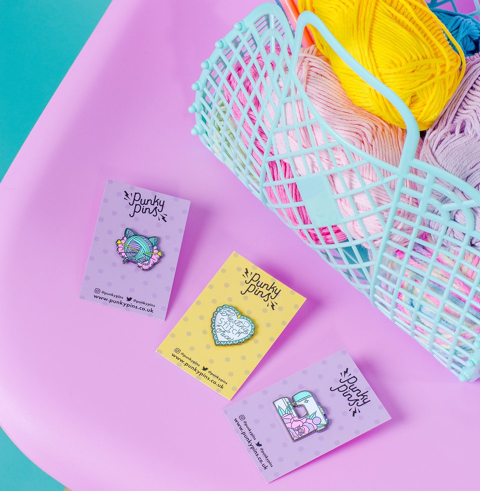 PunkyPins's tweet photo. Where the crafty bitches at? Pins for girls with resting stitch face over here π #CraftyBitch #RestingStitchFace #PinGameStrong https://t.co/tJG4yk05s2