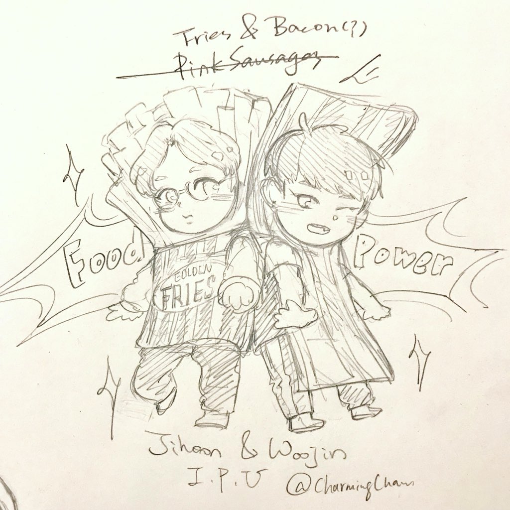 CharmingCham's tweet photo. 분쏘단 ㅋㅋㅋㅋㅋㅋㅋ #박우진 #박지훈 #분쏘단 #i_promise_u #fanart #팬아트 https://t.co/DRAqcMoHCW