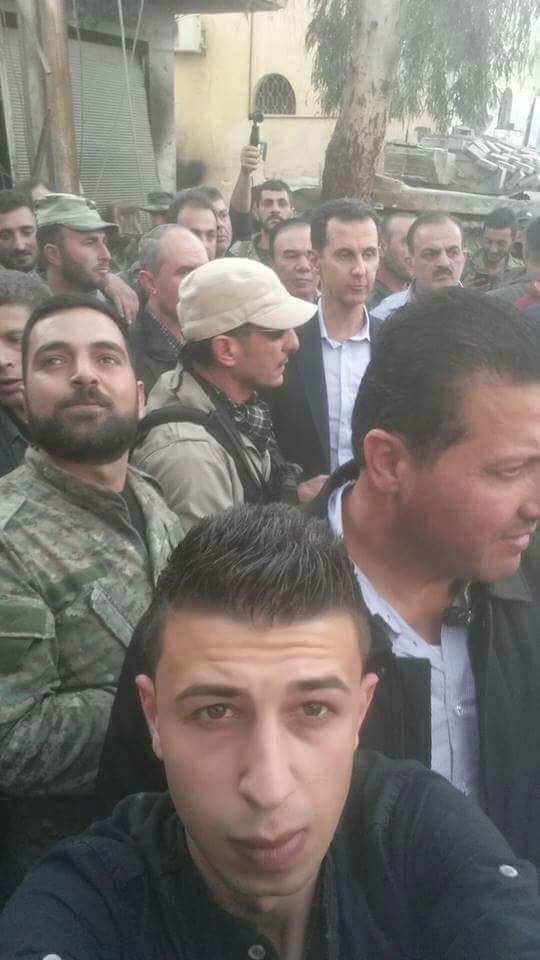 Асад на фронте