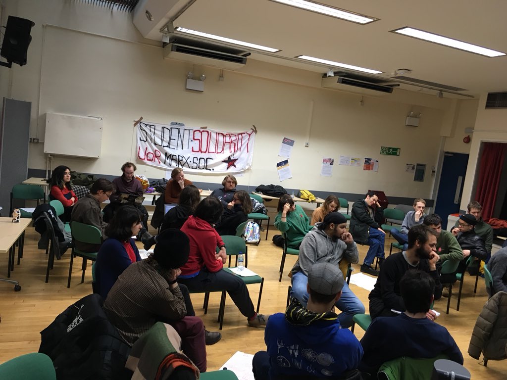occupation_hub's tweet image. Over a dozen occupations have come together to debrief, discuss what went well and didn’t with direct action in the past four weeks, and have discussions together across campuses. Loads of great ideas so far ! @ucu #USStrikes