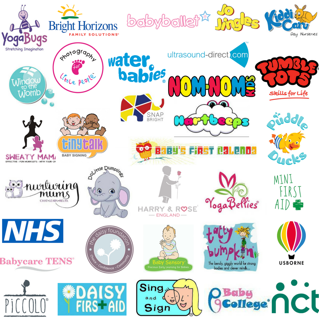 Here's just a small selection of some of the wonderful brands we currently work with! We now work with over 1,500+ exhibitors from large national companies to small boutique brands!  Whatever your budget we can help get your #babybusiness in front of your target audience!