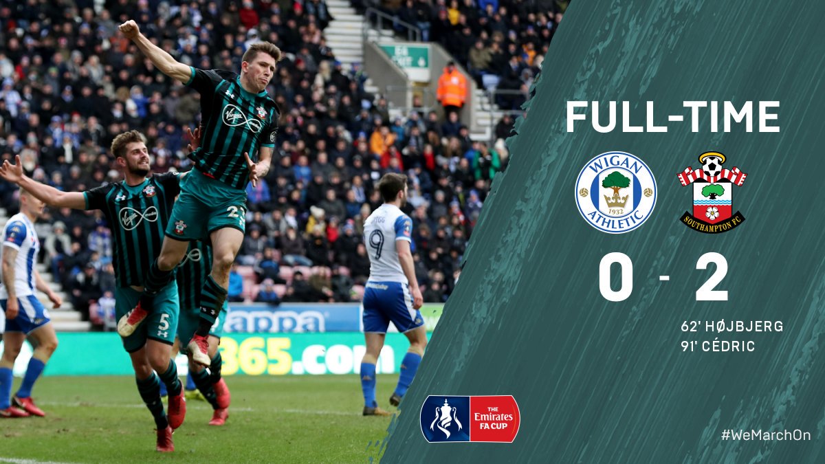george_ndisya's tweet photo. Wigan fine @EmiratesFACup form ends with Saints defeat. #WATSOU @mmustfmsports https://t.co/vmgtqTkGbY