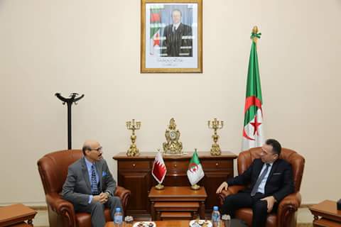 min_travail's tweet photo. استقبل وزير العمل والتشغيل والضمان الاجتماعي السيد @m_zemali اليوم الأحد 18 مارس 2018 سعادة سفير مملكة البحرين بالجزائر السيد فؤاد صادق البحارنة، حيث تناولت المحادثات سبل وآليات تعزيز التعاون الثنائي في مجالات الاهتمام المشترك.
#MTESS #MTESS_NEWS https://t.co/HRkGUQveV4