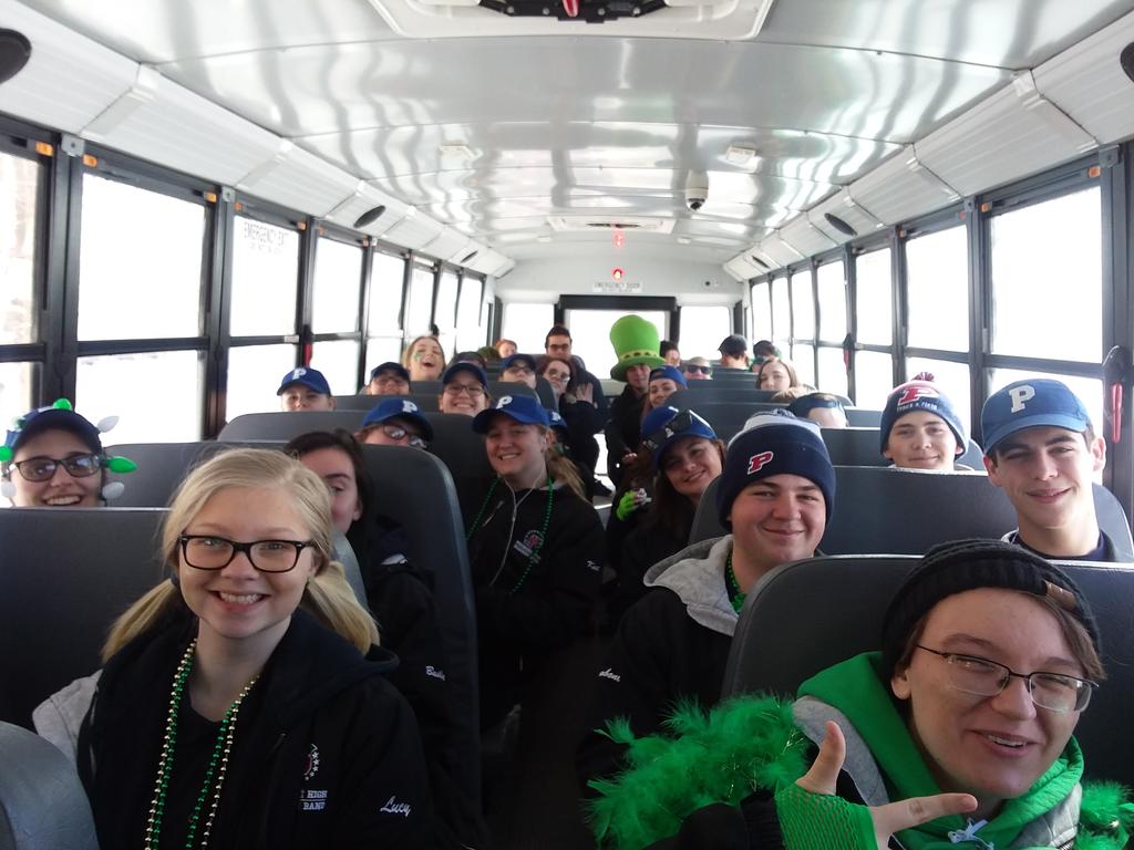 pembrokebands's tweet image. Bus 1 of 2 on our way to the Abington St. Patrick's Day parade!