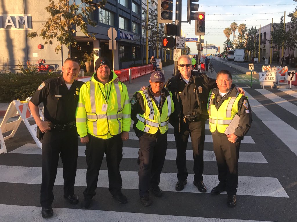 A BIG thank you to all of our public safety staff who have been up all night preparing for the #LAMARATHON
