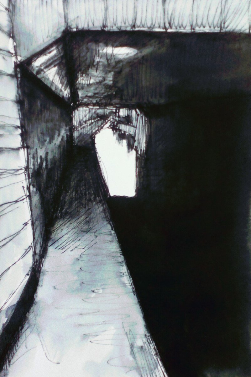 #Sketchbookextract
21x15cm ink | paper

lindseylavender.co.uk 
#Huddersfield #NarrowCanal
#waterways @CanalRiverTrust