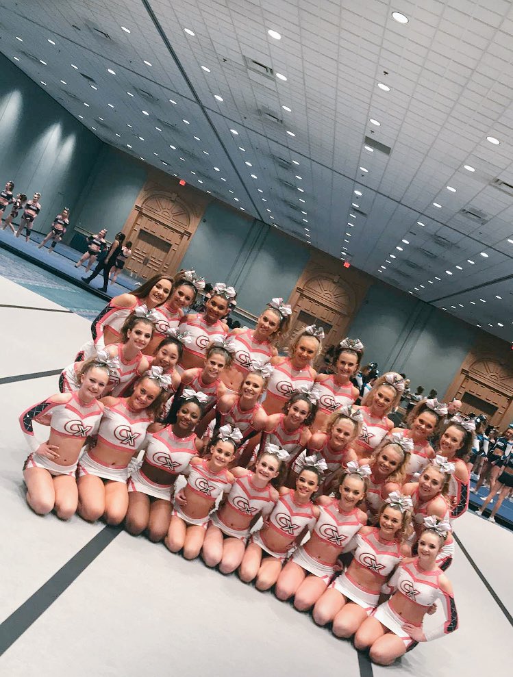 It’s day 2 @championspirit and Lady X is ready to perform and leave it all on the mat! Good luck to all teams!🙅🏼💗