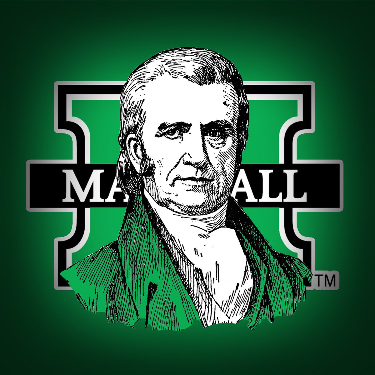 DowntownHWV's tweet photo. "From far and near you'll always hear the wearing of the green, for it's the green and white of Marshall U..." #HerdNation #BeatWVU #MarchMadness https://t.co/QYgXE3bWAu