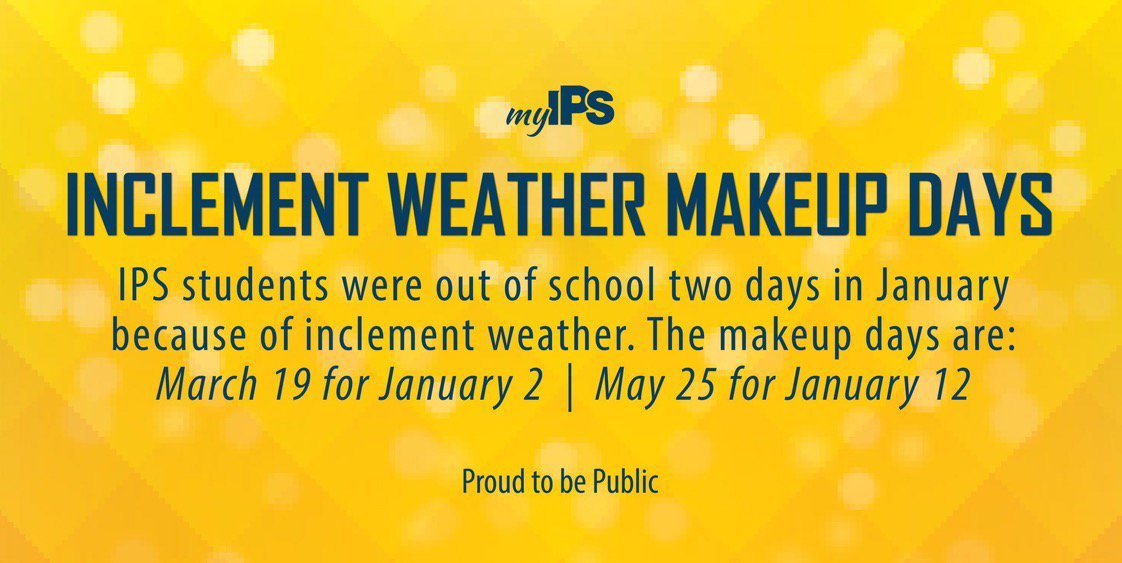 REMEMBER❗️Most #myIPS students and staff DO have school tomorrow...

Most will observe spring break starting TUESDAY March 20th through March 30th and return to their classrooms Monday, April 2. But there are a few exceptions. Get all the details here 👉 owl.li/TT4g30iVe9v