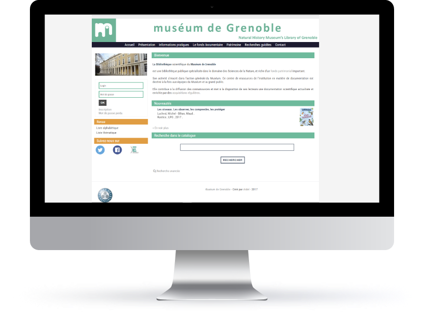 AidelDoc's tweet photo. https://t.co/t1TLc73a7P
Aperçu du portail de la #bibliothèque du @MuseumGrenoble ! Conçu avec #WebPortal, solution de #portail #documentaire en ligne #Logiciels #Gestion #Editeur #Doc #GED #SGBD #Centrederessources #Centrededocumentation #DataManagement #ContentManagement #Veille https://t.co/GllZBqcc18