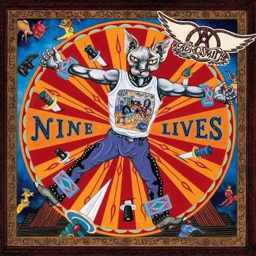 Aerosmith's tweet image. #AeroHistory: 'Nine Lives'
On this day back in 1997, #Aerosmith releases their 12th studio album.
#FanTrivia: The booklet for Nine Lives contains 12 pieces of album art (including the cover). Each picture contains a smaller version of the previous picture within itself.