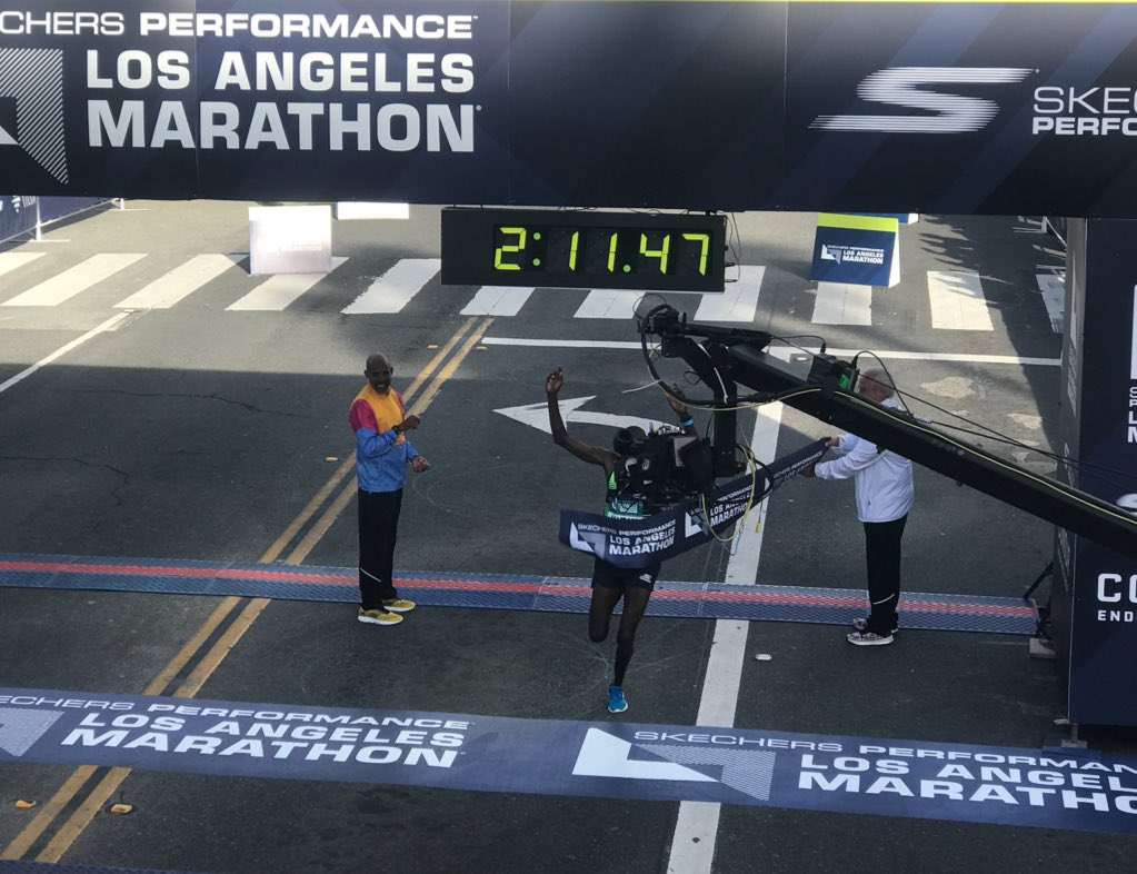Congratulations Weldon Kirui 2018 #LAMARATHON champion.