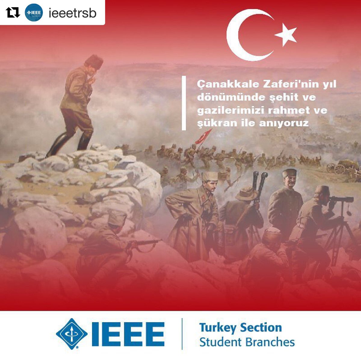 18 Mart Çanakkale Zaferi’nin 103. yıl dönümünde, tüm şehit ve gazilerimizi saygı ile anıyoruz.