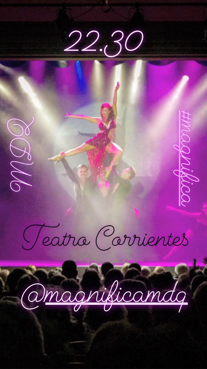 [PLAN ANTI LLUVIA]

Esta noche 👉🏻 #MAGNIFICA 
Ultimas funciones en #MDQ.
22.30 👉🏻 TEATRO CORRIENTES

<a href="/Carmen_LaLeona/">Carmen Luz Barbieri</a> <a href="/luisaalbinoni/">Luisa Albinoni</a> 
<a href="/valearchimo/">Valeria Archimo</a> 
<a href="/CharlyGArtista/">Charly G</a> 
Y más de 20 artistas en escena.

🎭 👉🏻 <a href="/MagnificaMDQ/">Magnifica</a>
