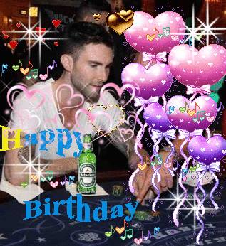 Happy Birthday 2day 2 Adam Levine...enjoy your Heinken..  <3 