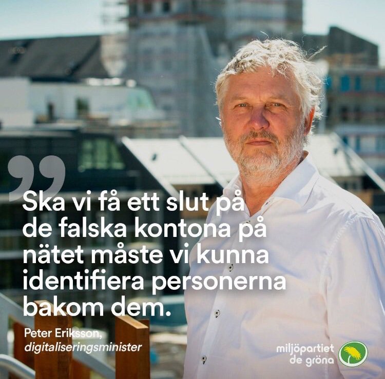 Förbjud kontantkort.
Förbjud anonyma konton på nätet.
Filtrera och styr sökmotorer (t.ex. Google) och mediaproducenter (t.ex. Youtube).
Minska viss yttrandefrihet till ”de godkända”.

Ni ser vart vi är på väg va?
#svpol