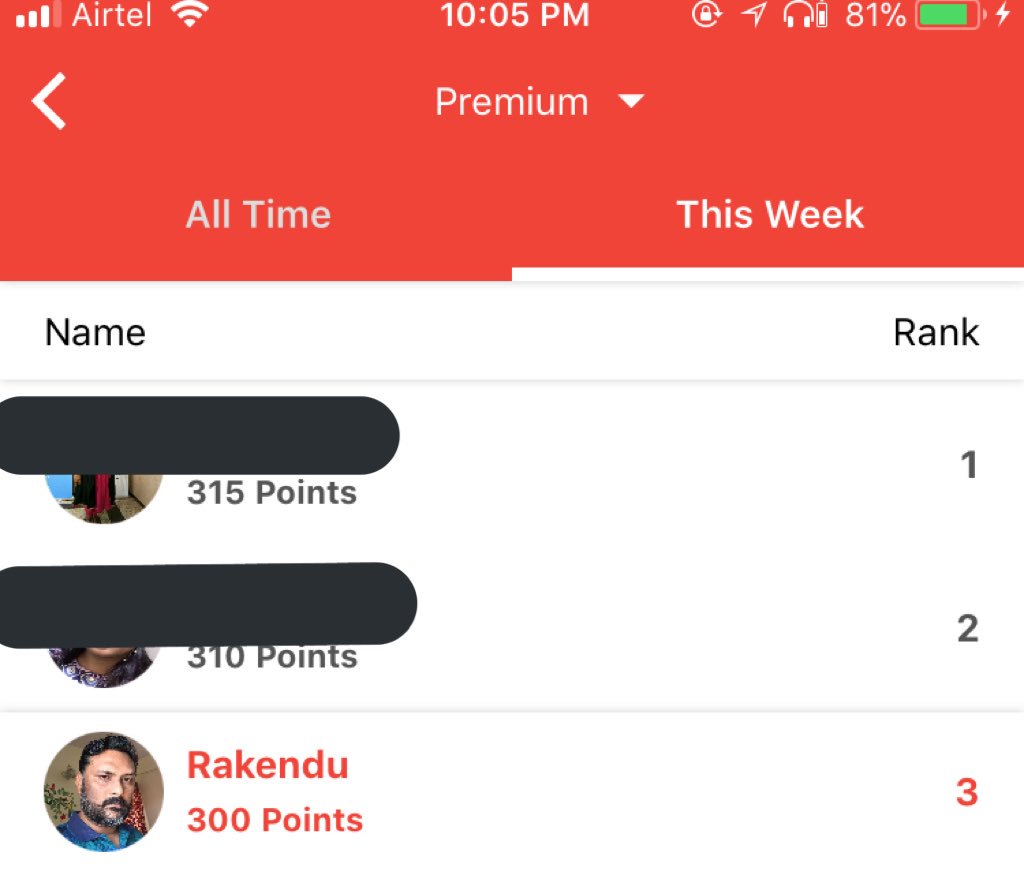 RakenduSharma's tweet image. #Challenge180 Day 96
#8KSteps ✅ 
#LB 1156
Weekly Rank #3