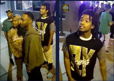 DrinkingTicket's tweet photo. UPDATE: Please Retweet! The following individuals are wanted by CPD as persons of interest in the early morning shooting in 5 Points that wounded 3 people. Call 1-888-CRIME-SC if you can identify any these people. https://t.co/BmGz3dKL4f