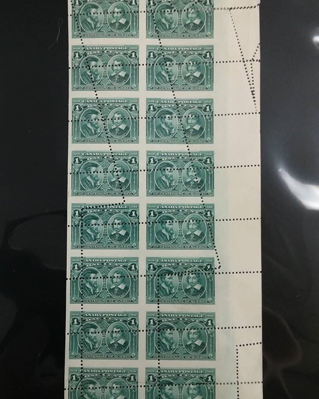 AllNations1949's tweet photo. Marvelous Misperf foldover of Canada's 1908 1c Quebec Tercentenary sold for $2400 in All Nations' 1150tj auction
#canadianstamps #auctions #quebectercentenary #misperf #efos #auction1150 https://t.co/5j6Ki9K39R https://t.co/gjvbPS4wIL