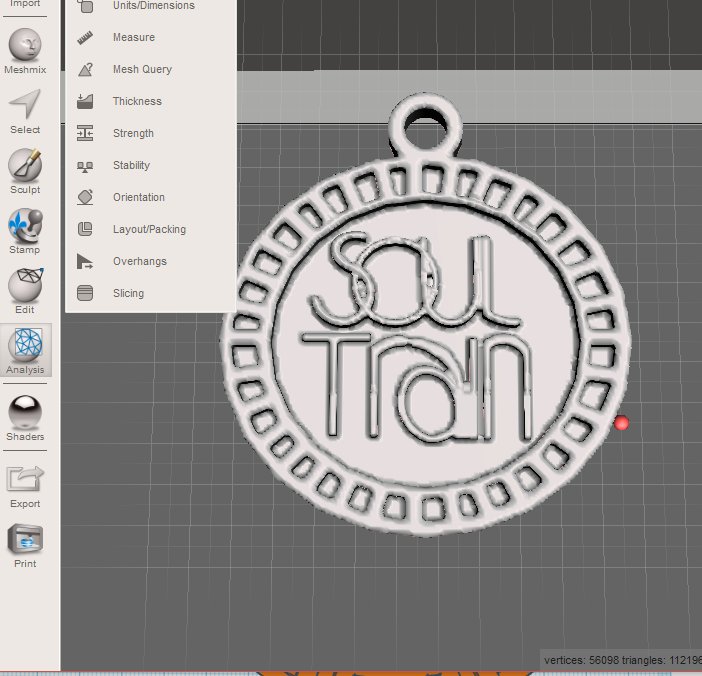 #Soul,#SoulTtrain,#Funk,#Dance,#HipHop,#Rap,#Music,#3dprinting,#Creality,#CR10,#MadeWithTinkercad,#Tinkercad,#Autodesk,#makeanything,#MeshMixer-Using MeshMixer to analyze and fix my SoulTrain Medallion