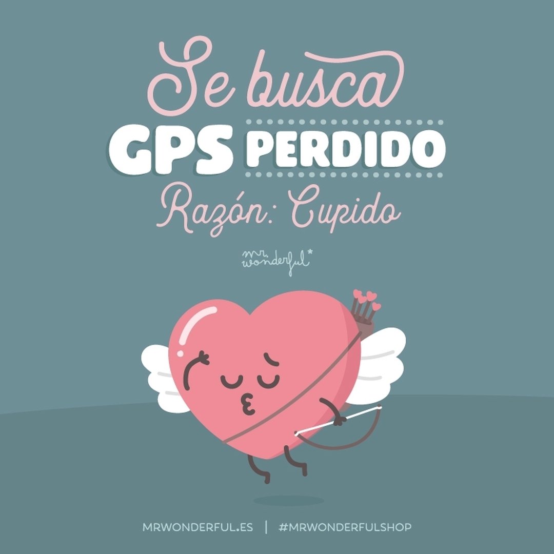 Mr. Wonderful on X: No hay manera que mi Cupido encuentre su GPS 🤔😥  #mrwonderfulshop #felizdomingo  / X