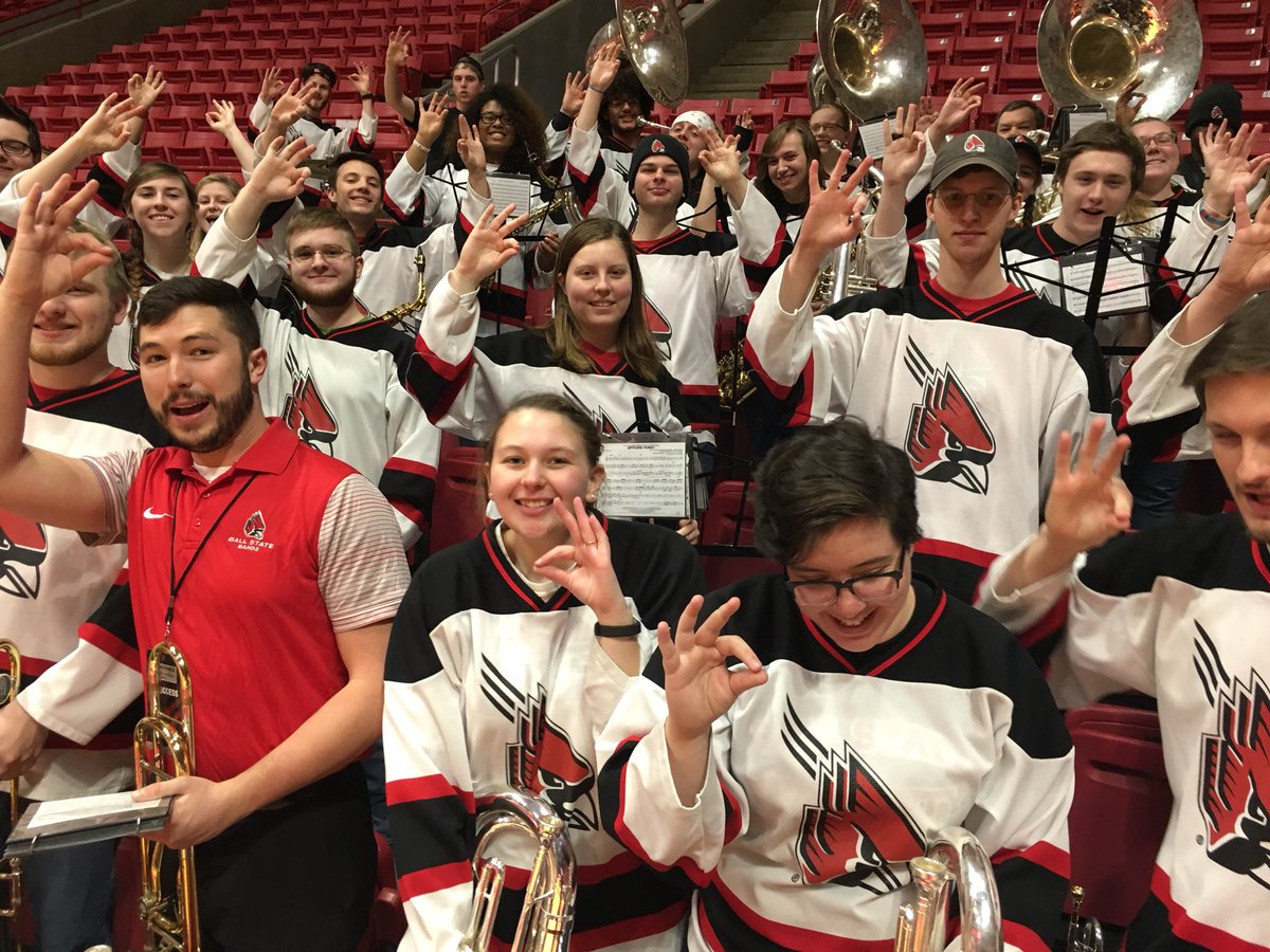 Cardinal Pride Basketball Band ready for #WNIT vs. Purdue! #ChirpChirp