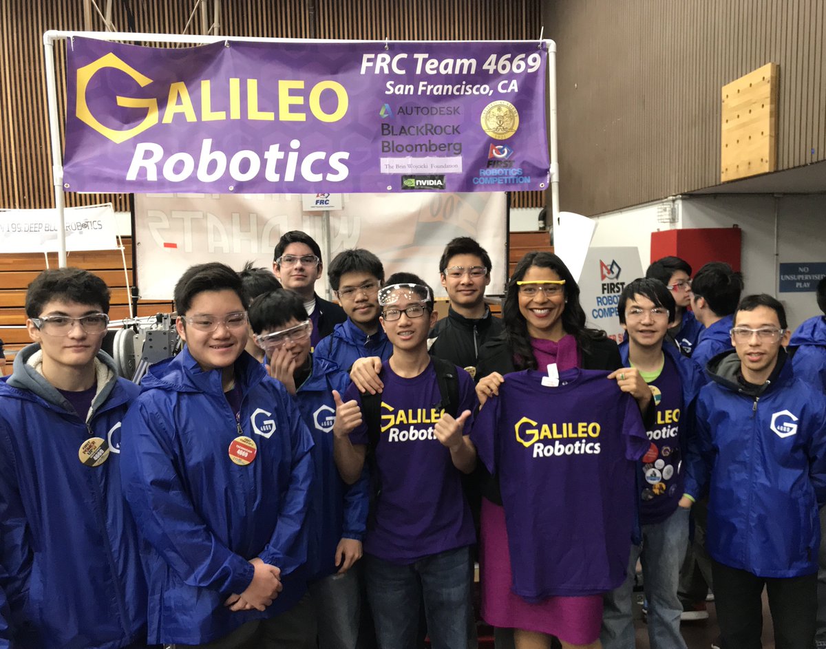 LondonBreed's tweet image. Great seeing my @GalileoLions, and teams from all over San Francisco and the world, this morning at the FIRST Robotics Regional. The robots these students are building are so impressive, and it highlights the importance of access to STEM learning opportunities. @FRCTeams