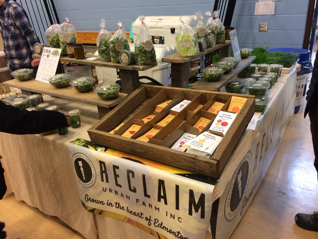 reclaimfarm's tweet photo. #bestdayever ! @YEGSeedySunday Lots of vendors here selling #joy and seeds of course. https://t.co/KDJjBHphTV