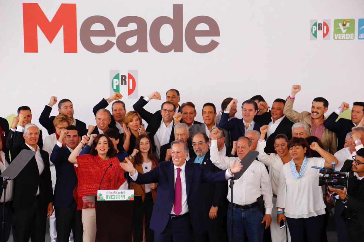 Estoy segura de que <a href="/JoseAMeadeK/">José Antonio Meade🇲🇽</a> llevará a la coalición #TodosPorMéxico al triunfo en las elecciones. ¡Vamos fuertes! ¡Vamos unidos con #PepePresidente!