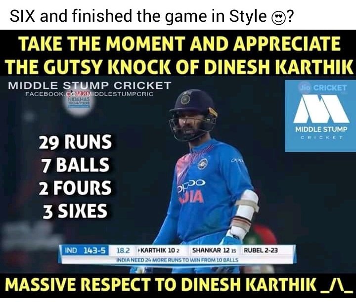 tiwariKing55's tweet photo. World class performer ✌️...
Very well played...😎
Aaj India ka Dil jeet liya #_D.K
@DineshKarthik @imVkohli @virendersehwag @GautamGambhir @ICC @msdhoni @YUVSTRONG12 @sachin_rt @BCCI @ManNKaRaja55 https://t.co/3XniecoxRW