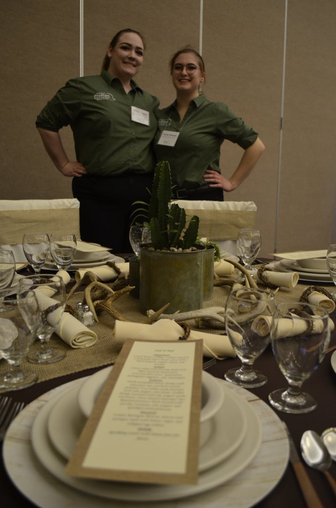 TheOfficialMHF's tweet image. Students are competing in Table Top Design, which has four main components: menu development, table setting, presentation and critical thinking questions. 

#mps2018 #miprostart2018 #michiganprostart #madeinprostart