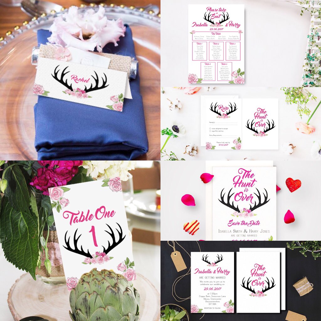 FuzzyMooDesigns's tweet photo. Wedding season is approaching quickly and we have a wonderful wedding ‘The Hunt is Over’ stationary set for all your wedding needs! 🦌🌷 https://t.co/s8ndA7diq8 #wedding #stationary #floral #pink #weddingstationery #etsy #numonday #flowers #etsyseller #weddinginvites #savethedate https://t.co/mEnueexLGm