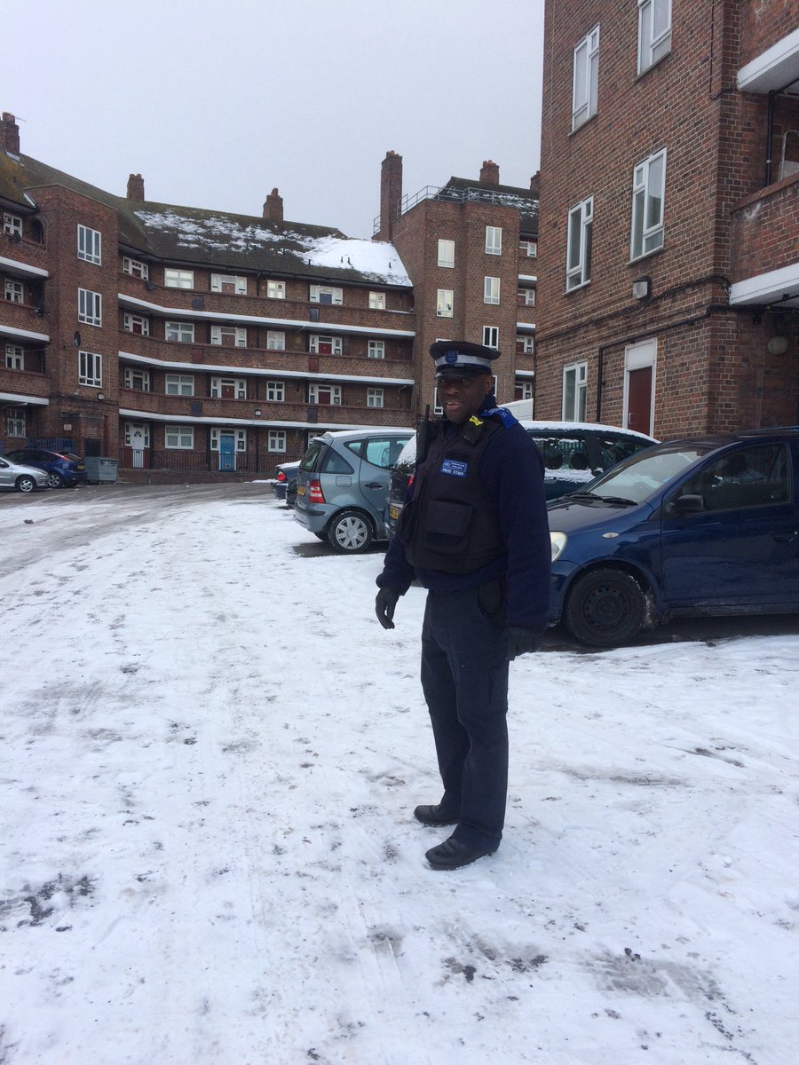 Out on patrol come rain or snow...