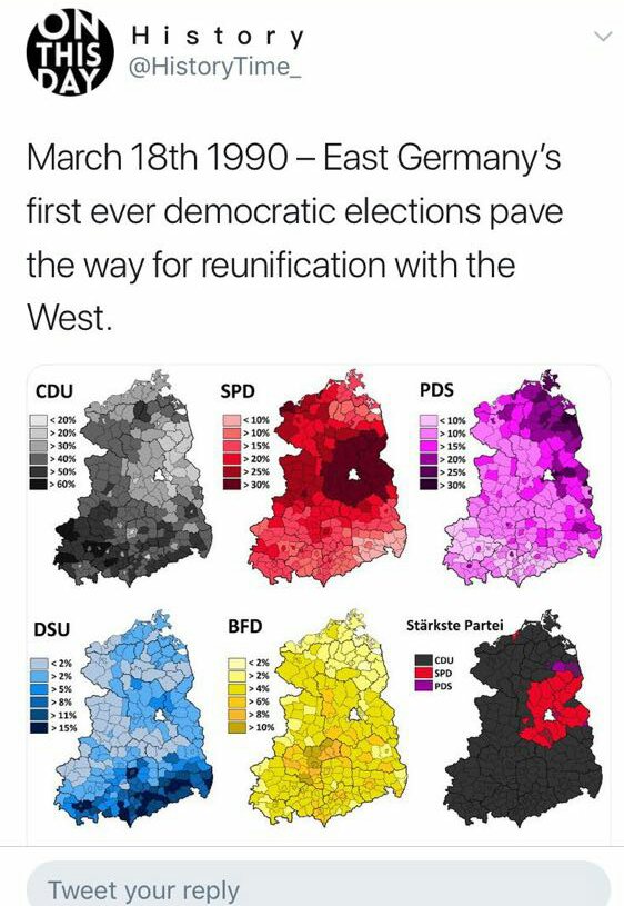sakraem's tweet image. Heute vor 28 Jahren ersten und einzigsten freien #Wahlen in der #DDR. #ddr1990 #Demokratie