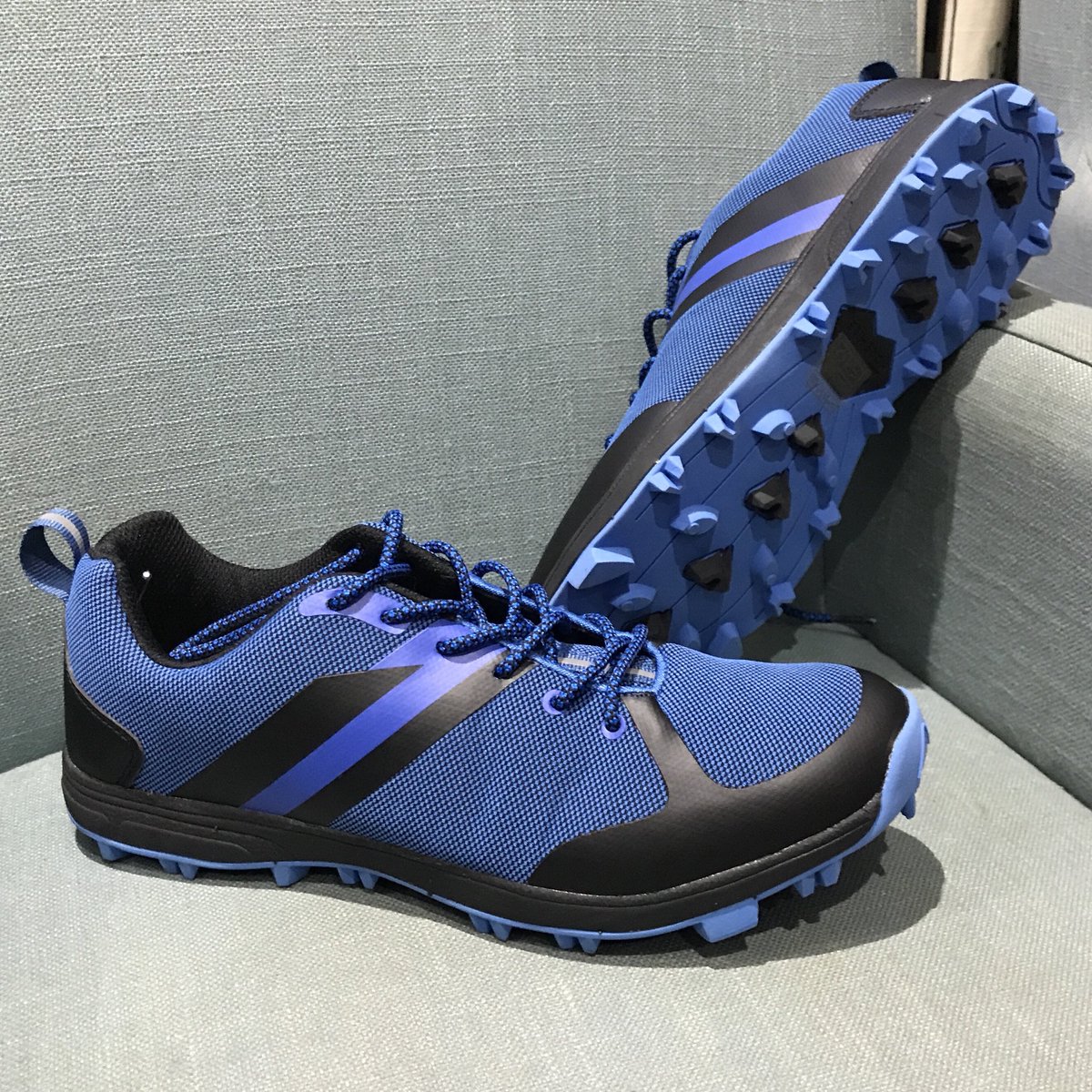 Bought these <a href="/MoreMile1/">More Mile</a> Cheviot Pace for the boy. For £35 they look impressive. Big improvement on normal Cheviot with rolly heal stud profile.