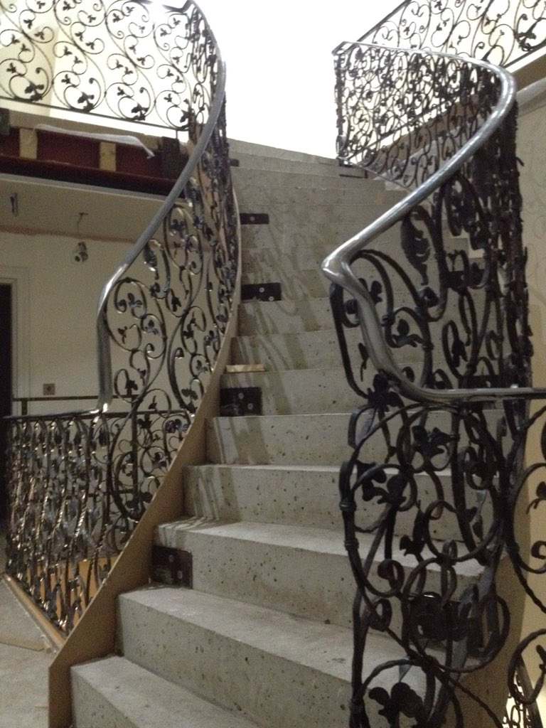 ArtFabs's tweet photo. Stair banisters made back in 2014, art we think so #art #bestofbritish https://t.co/QFBLlvppkO