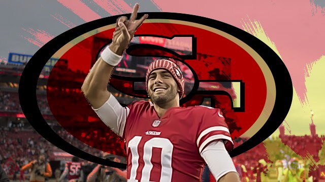 LightWriterFX's tweet photo. Some @JimmyG_10 love! Can’t wait to get this party started! @49ersSpin  @SPORTalk49ers @49ers @NBCS49ers @49ersStudios @49ersCommunity https://t.co/3H2g316HE4
