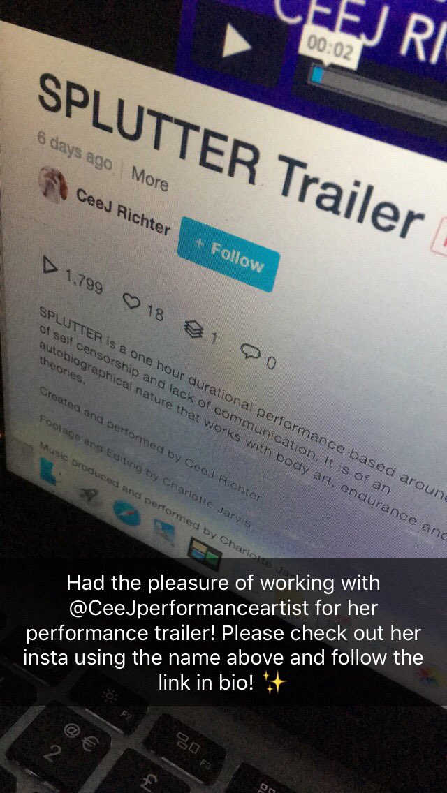 Charlotte_Jarv's tweet image. Go check it out! #performanceart #Splutter 
-warning: video contains nudity-