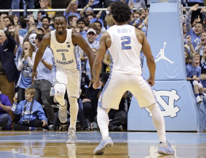 SRBlueDevils's tweet photo. Huge shoutout to Joel Berry and Theo Pinson for having a legendary and unforgettable senior year.

- Heart breaking senior night
- Losing to Grayson Allen on senior night
- Losing in the round of 32 to Texas AM by 21

The G league will treat you boys right! #GTHC #OurBlueIsBetter https://t.co/FMZwVQpJxy