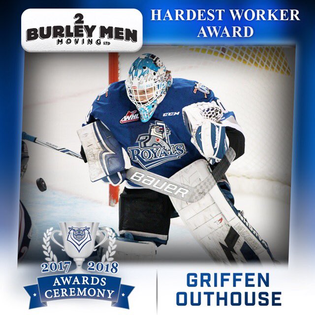Congrats to netminder @outhouse40 who has been named the <a href="/2_BurleyMen/">2 Burley Men</a> Hardest Worker!