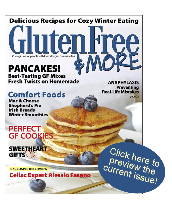 MyAllergyLife's tweet photo. SUBSCRIBE NOW to Gluten Free &amp; More magazine and get great #glutenfree recipes delivered right to your mailbox! https://t.co/C6wRVvLFNL https://t.co/F3d4OfkY1z