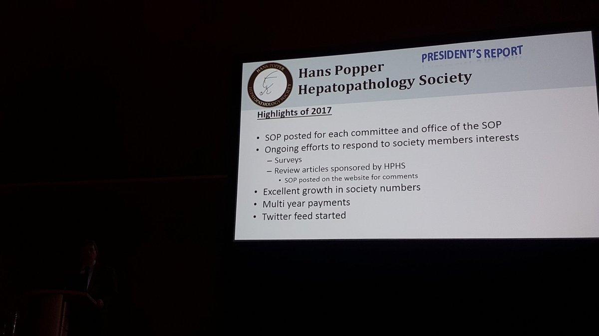 Michael Torbenson: outgoing HPHS president. Thanks Mike for the outstanding leadership.<a href="/LiverPath_HPHS/">Hans Popper Hepatopathology Society</a> @ <a href="/TheUSCAP/">USCAP</a>