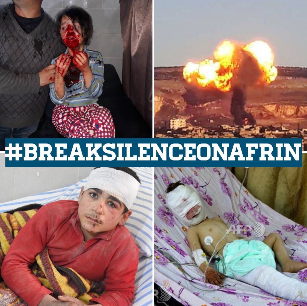itsMjjjjjjj's tweet photo. The international community has watched in silent complicity while NATO member Turkey has conducted an illegal invasion of peaceful Kurdish Afrin, using ISIS fighters to carry out looting, slaughter and multiple war crimes in its campaign of ethnic cleansing
#BreakSilenceOnAfrin https://t.co/vtEctNyW8B