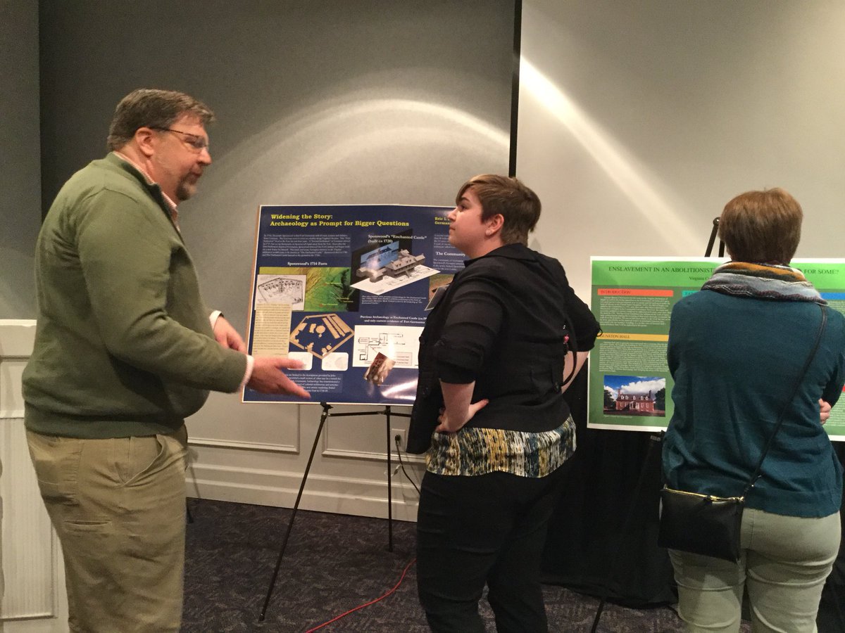VCLatVCU's tweet photo. Eric and his poster at MAAC #maac2018 #germannaarch https://t.co/OCQRsQFSda