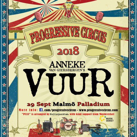 Besides an acoustic solo performance by Anneke, Progressive Circus 2018 will also feature VUUR!!
We can't wait to play our first ever show in Sweden this summer! 🤘🔥
Info &amp; tickets: progressivecircus.com