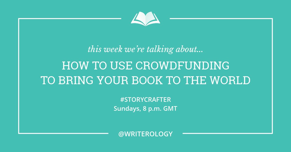 Writerology's tweet photo. 20 minutes to go! If you’ve ever wondered how crowdfunding could help bring your book to the world, today’s #storycrafter chat is for you, friend.

Oh, and did I mention I have a special guest joining me for today’s topic? Yup. Be here in 20 to find out who. #amwriting https://t.co/SM9TMWrPSh