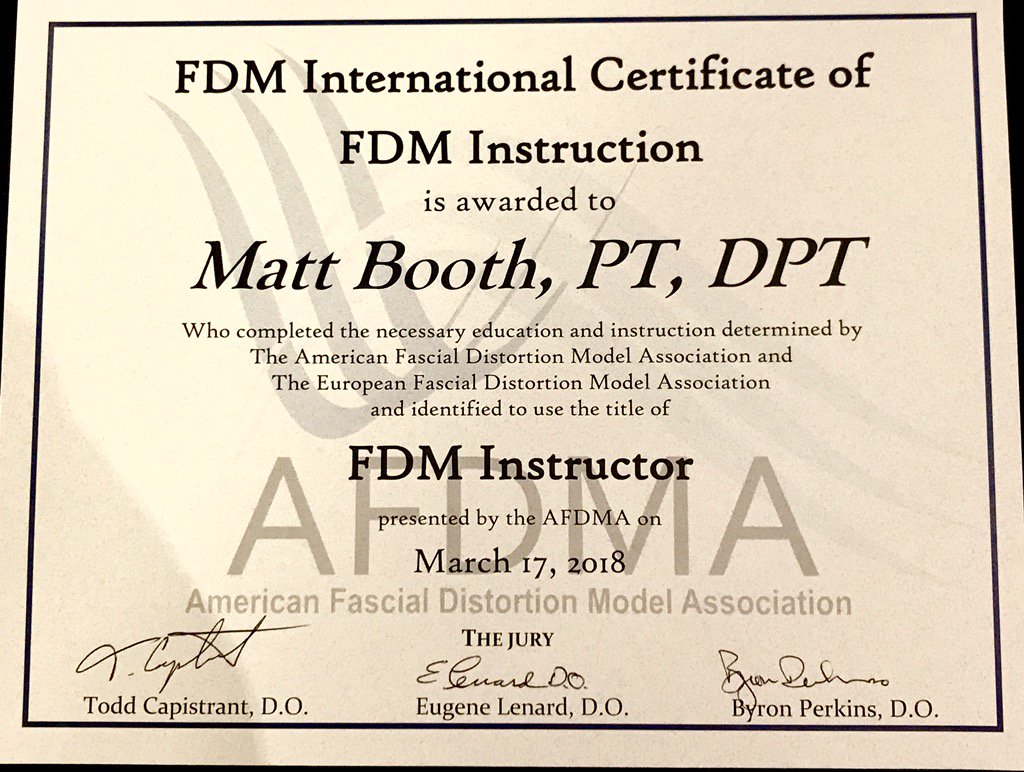 Congratulations to our director, Matt Booth, on passing his FDM-Instructor exam this weekend!  #lesspain