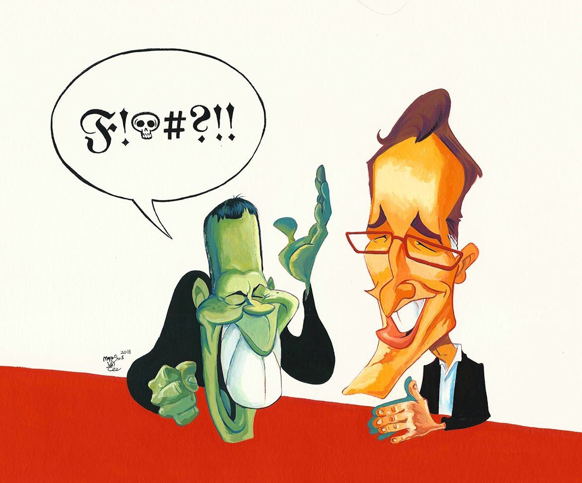 RealGilbertACP's tweet photo. When the talented illustrator @martinusvantee listens to #GGACP, this is how he pictures Gilbert &amp; Frank and it is FANTASTIC!
Thank you, Martinus!
Check out Martinus’ other artwork at https://t.co/iBBp1o3Zpu https://t.co/PQP0PJmKQN